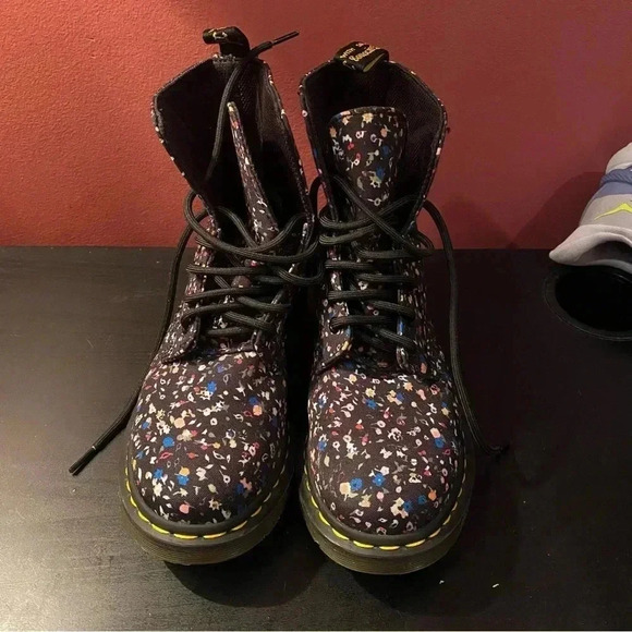 Dr. Martens Floral Canvas Boots - Picture 1 of 8